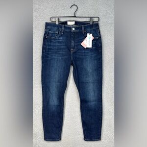 7 For All Mankind Jen7 High Rise Ankle Skinny Stitch Fit Exclusive Women 10 NWT